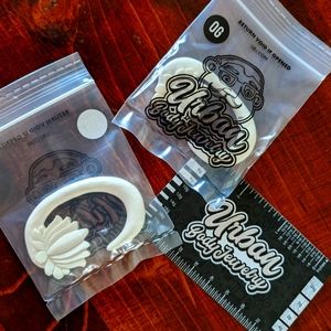 White Agave Bone Lotus Hangers (gauges, earrings) 0g